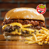 Baby Back Doble Sin TACC + Papas Fritas