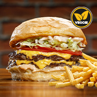 California Doble Veggie + Papas Fritas